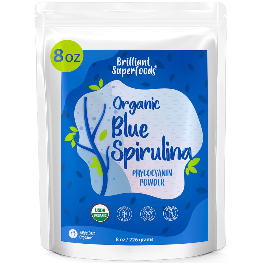 Ellie's Best Organic Blue Spirulina Powder 8 oz