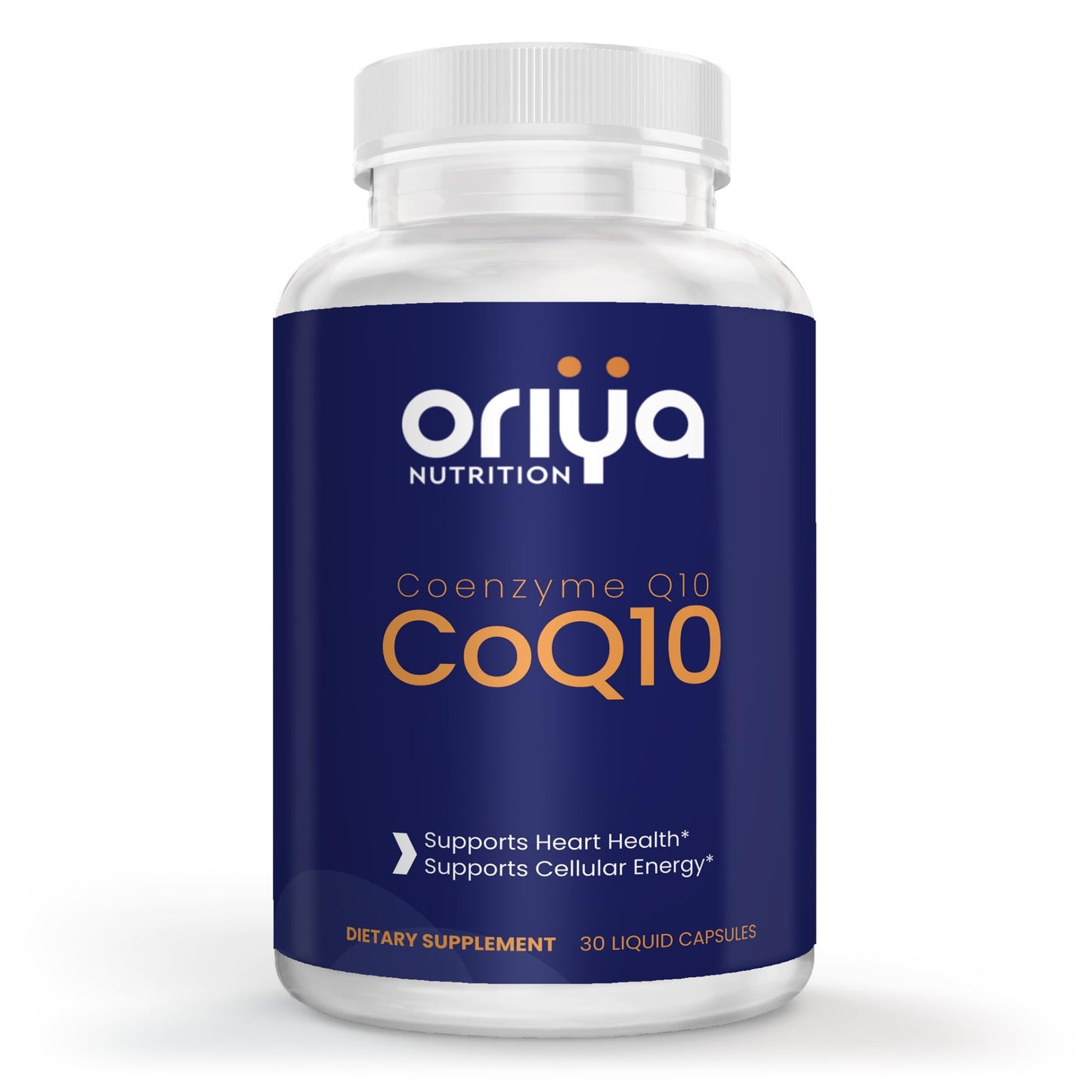 Oriya Nutrition CoQ10 120mg High-Absorption Liquid Veggie Capsule with Olive Oil & Vitamin E, 1 Count