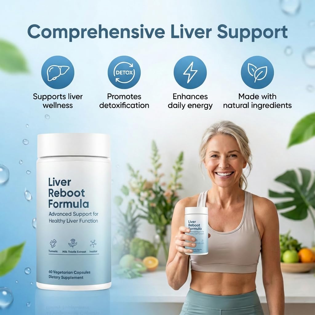 ZRRTXV Liver Cleanse Detox & Repair Liver Support Supplement Capsules with Milk Thistle Extract, Turmeric & Inositol, 60 Capsules