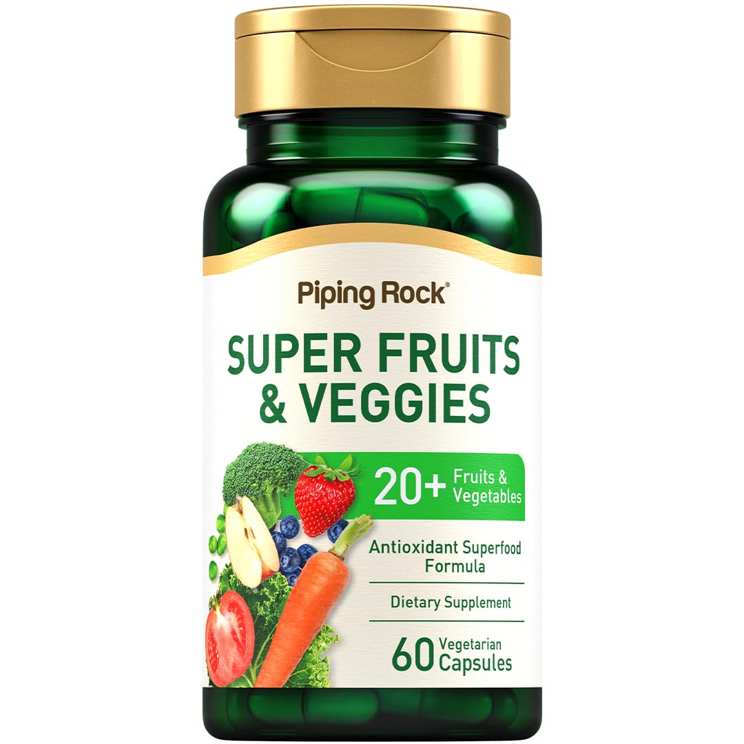 Piping Rock Fruits and Veggies Supplement Capsules 60 Count