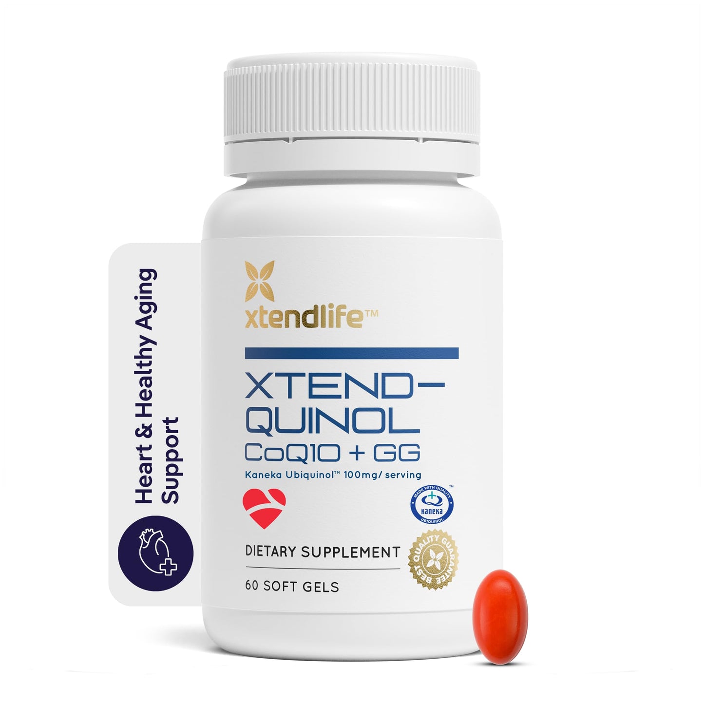 Xtendlife Xtend-Quinol Ubiquinol CoQ10 Supplement Softgels 60