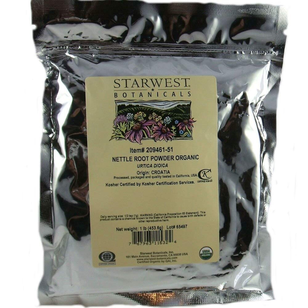 Starwest Botanicals Organic Nettle Root Powder 16 Ounce