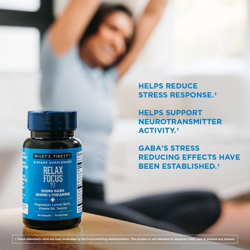Wiley's Finest Relax Focus Capsules 30 Count