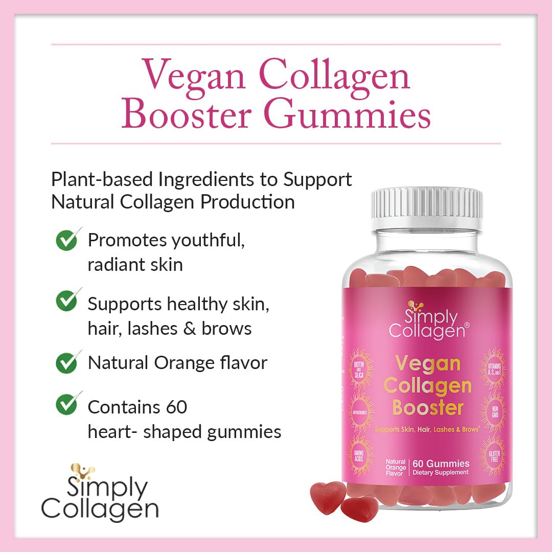 Simply Collagen Vegan Collagen Gummies 60 Count