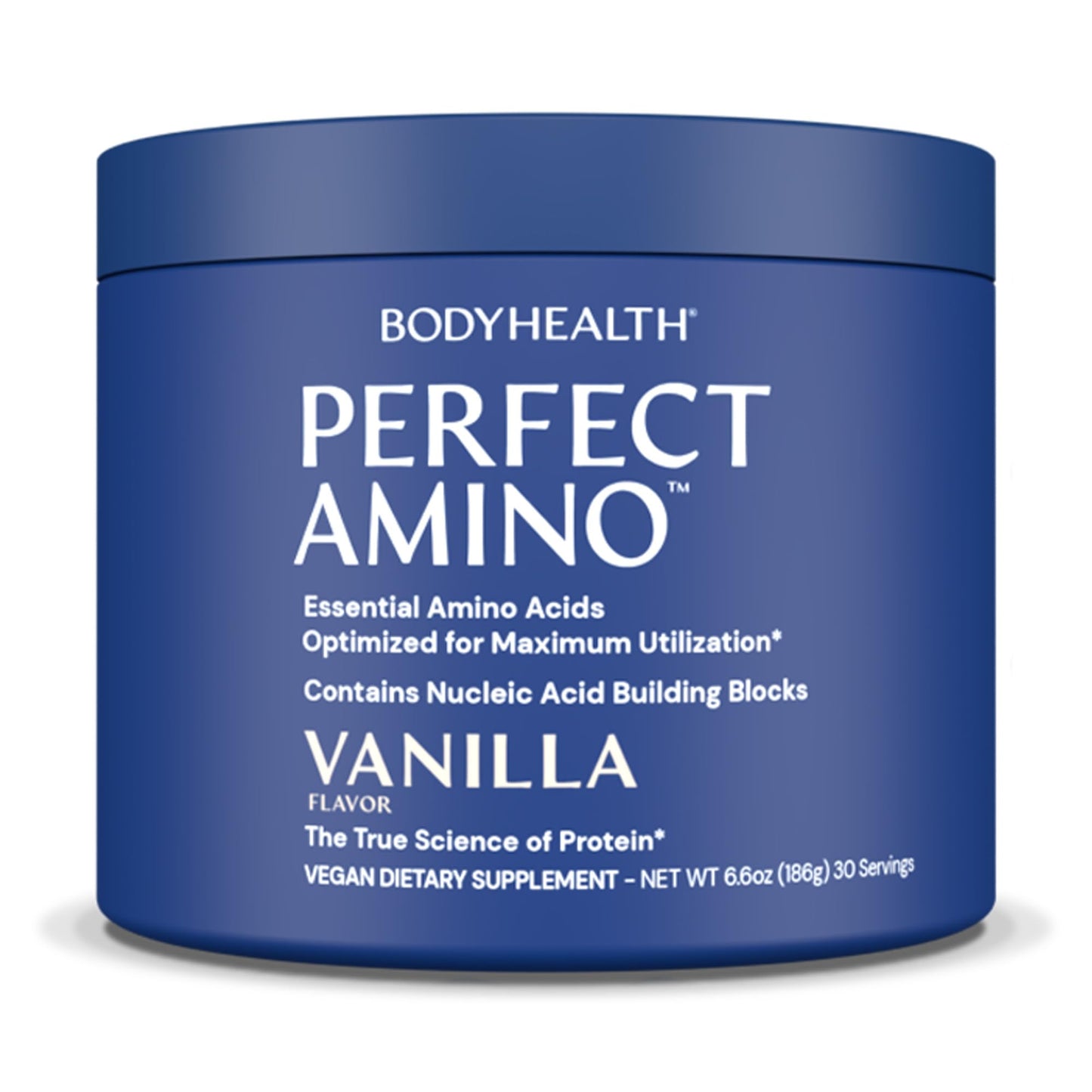 BodyHealth PerfectAmino Powder - BCAA & EAA for Pre and Post Workout - Amino Acid Energy Drink for Lean Muscle and Recovery - Vanilla, 30 Servings