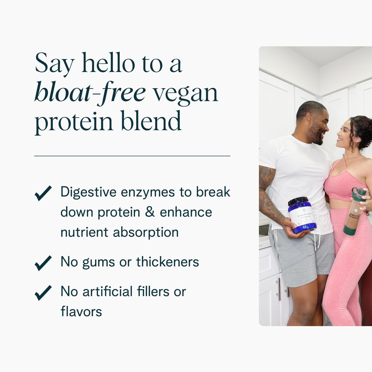 Ora Organic Vegan Protein Powder Plant Based Pea Protein Unsweetened & Unflavored, 1.31 lb