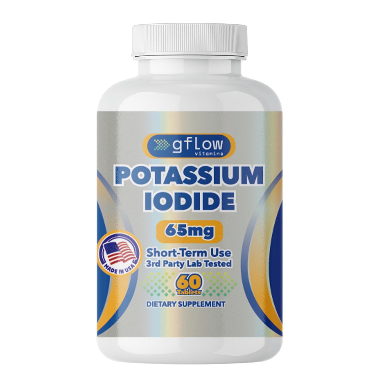 Gflow Vitamins Potassium Iodide 65 mg Tablet, 60 Tablets