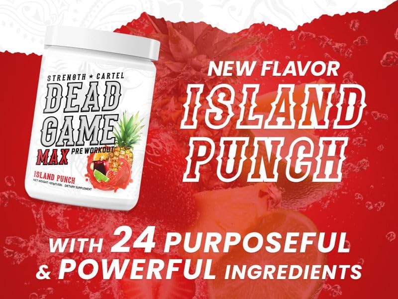 STRENGTH CARTEL Deadgame v2.0 - Island Punch Powder 14.8151 Ounces
