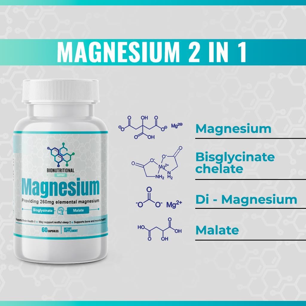 Bionutritional Support Magnesium Capsule 60 Capsules
