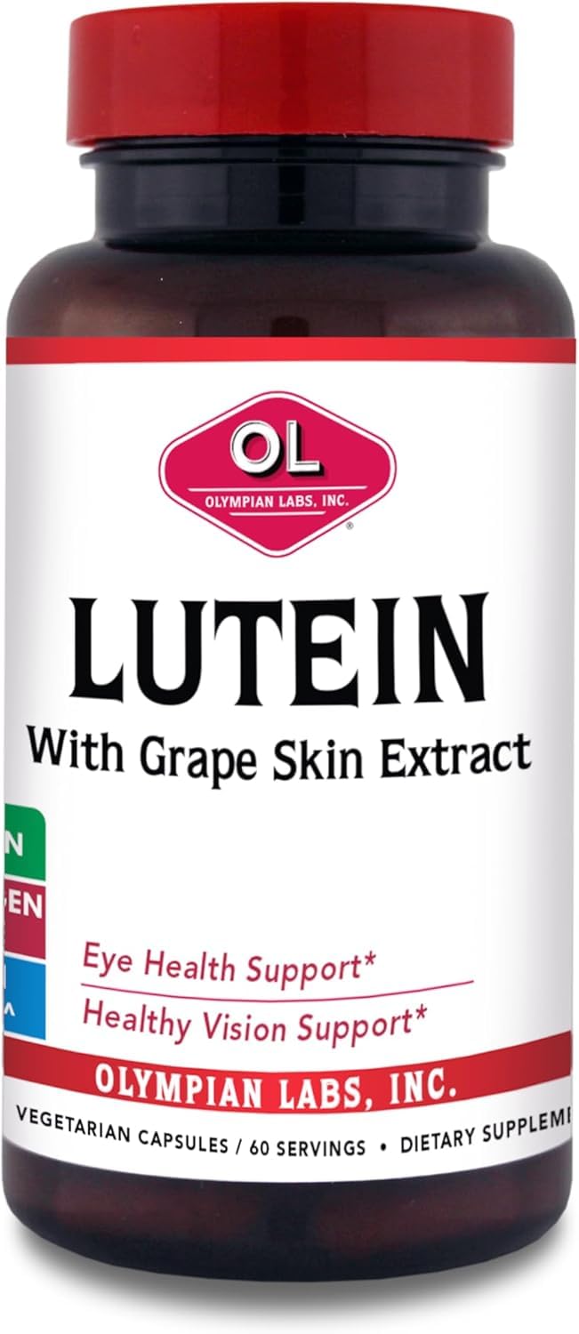 Olympian Labs Lutein 20 mg Capsule, 60 Count