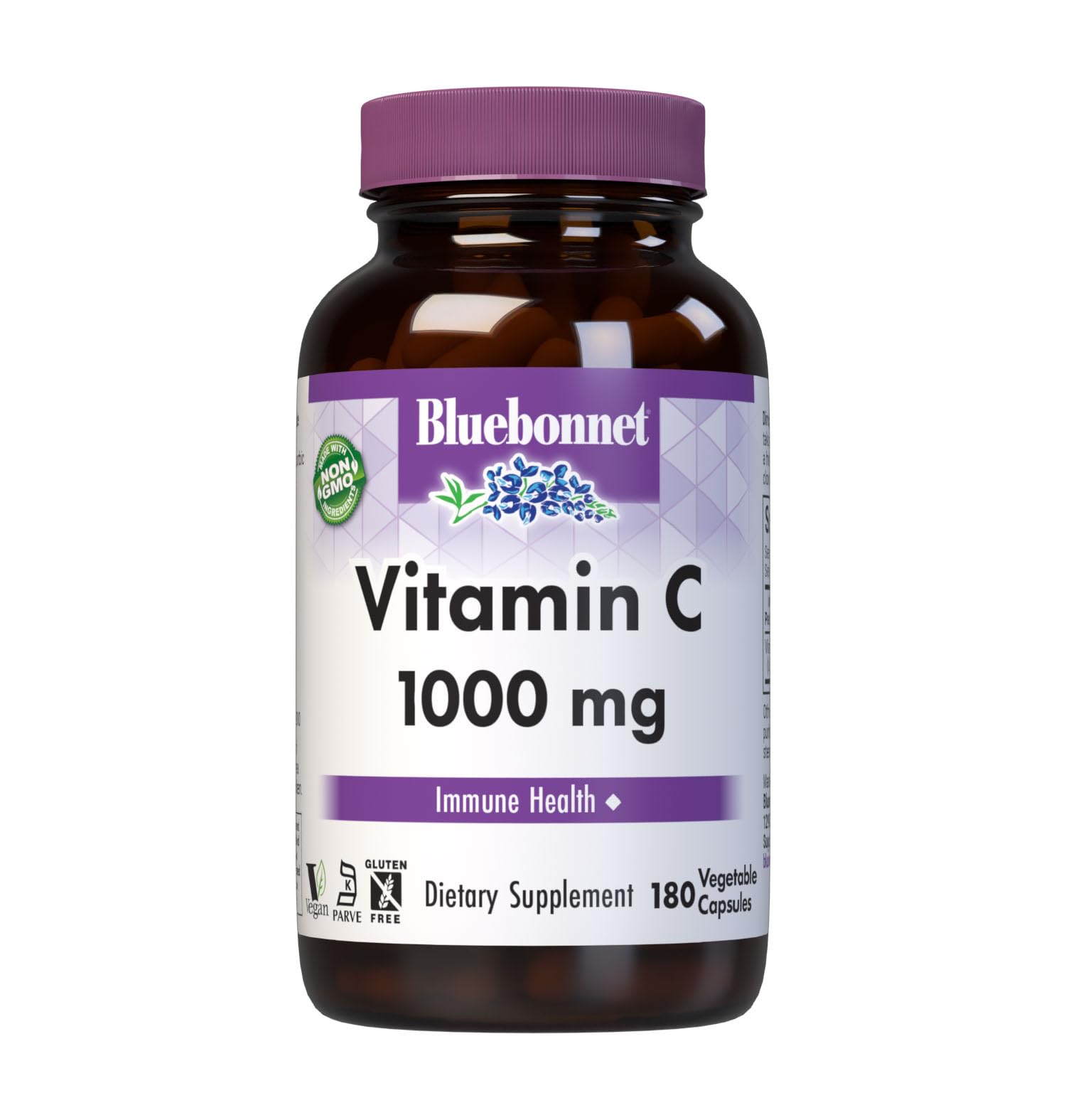 BlueBonnet Vitamin C 1000 Mg Vegetable Capsules, 180 Count