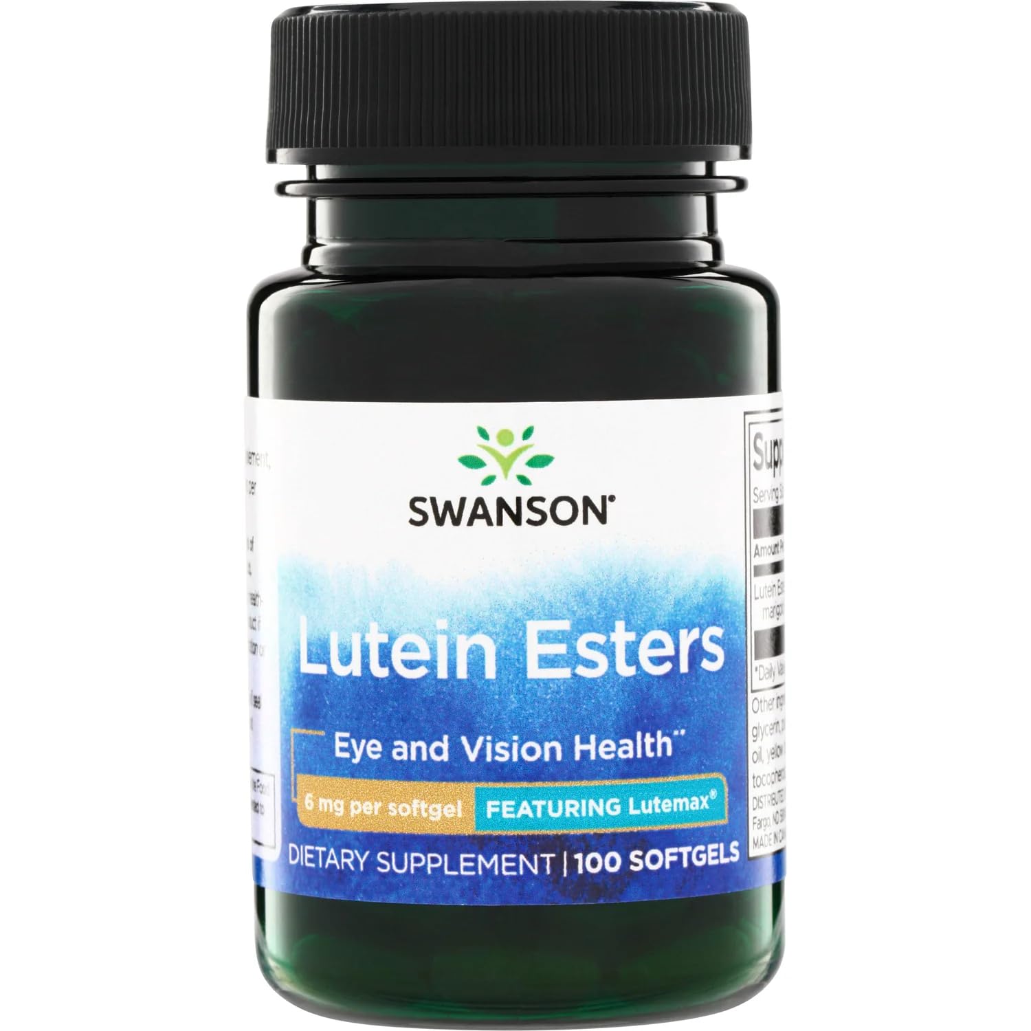 Swanson Lutein 6 mg for Eye and Vision Health Softgel, 100 Softgels