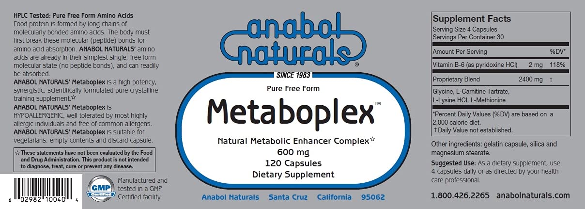Anabol Naturals Meta GHR Stack, 240 Capsules