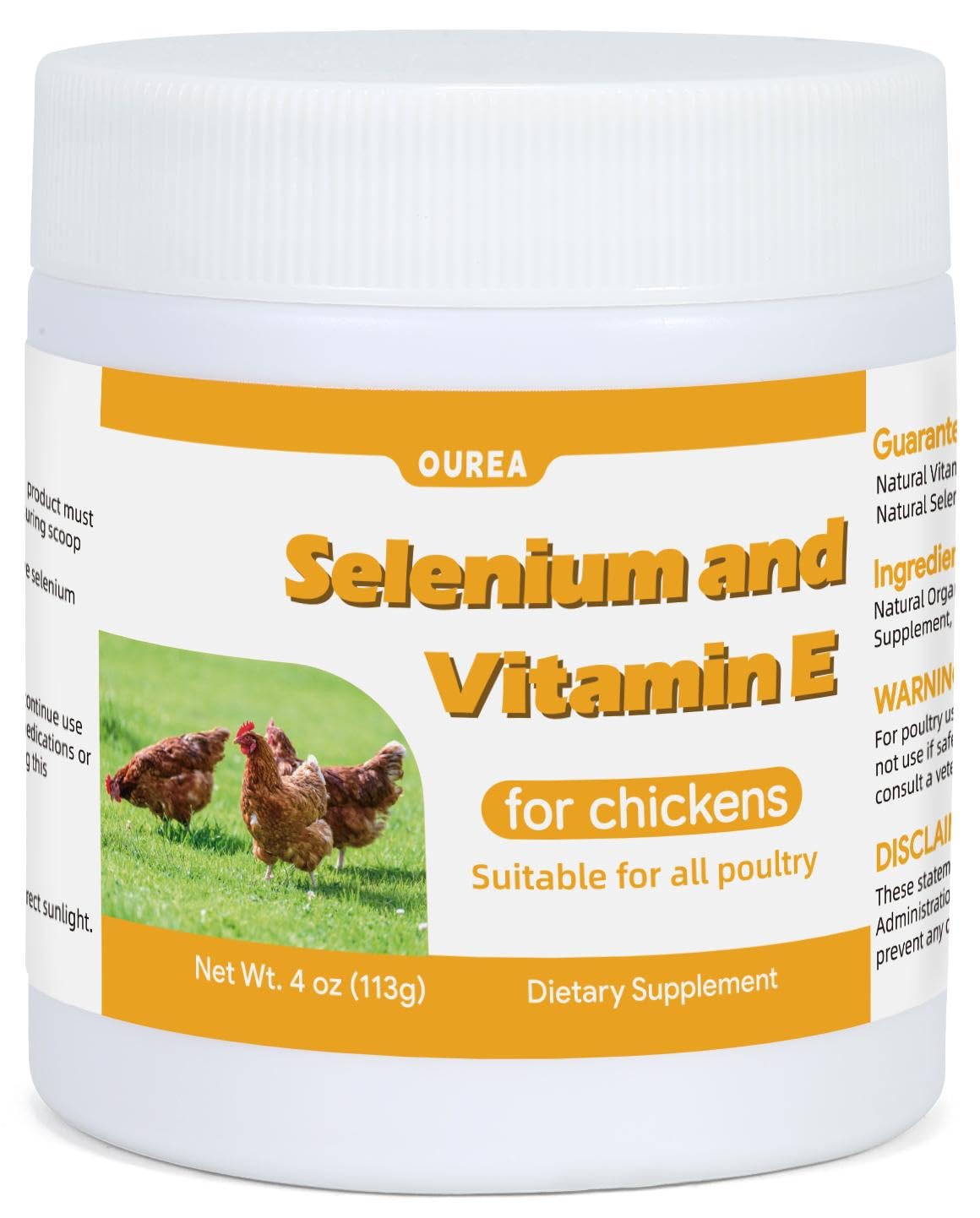 Ourea Selenium and Vitamin E Powder for Chickens, Powder, 1