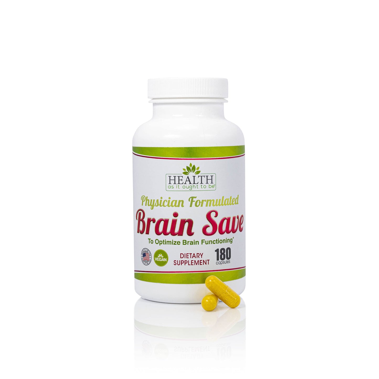 Health As It Ought To Be Brain Save Supplement Capsule, 180 Capsules