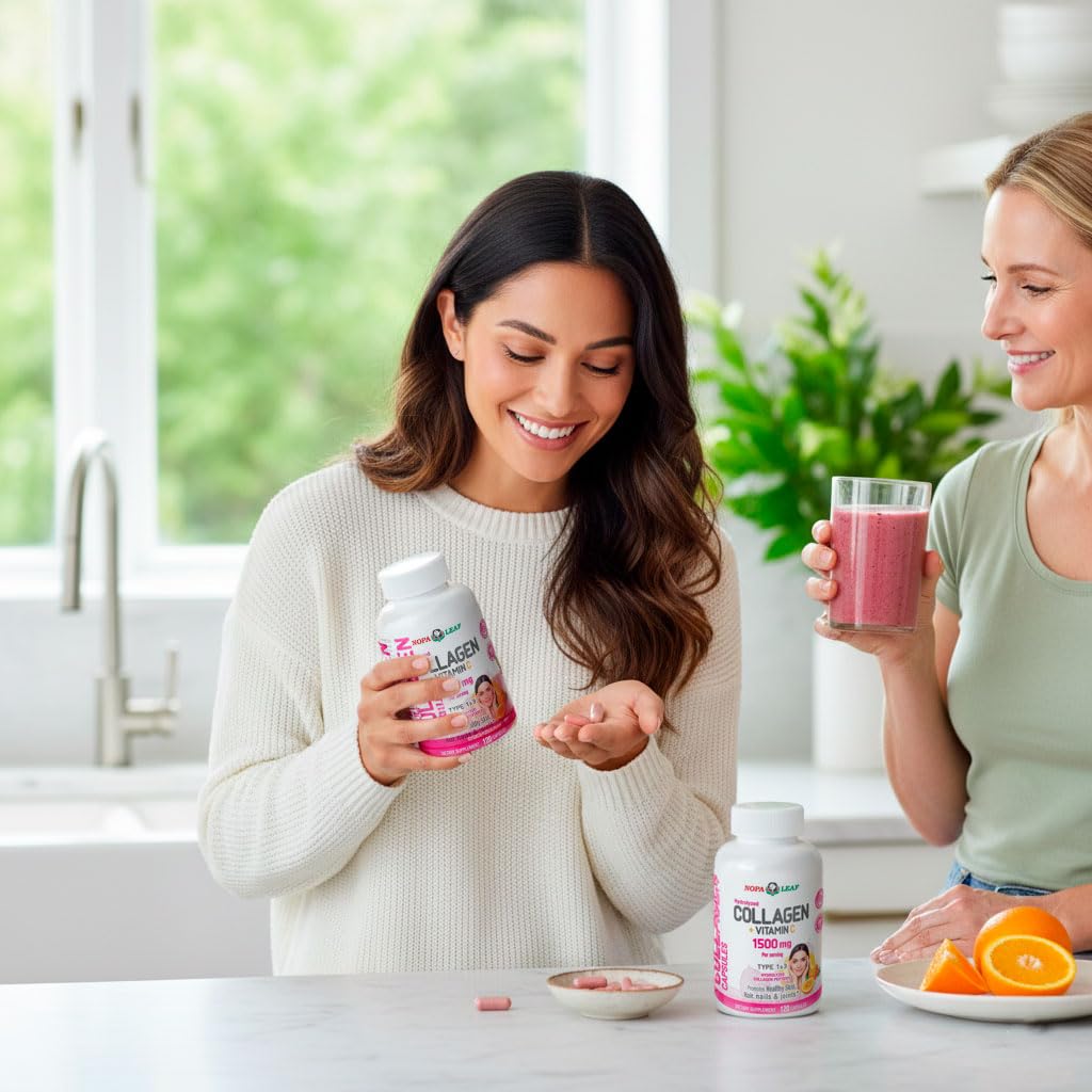 Generic Collagen Capsules with Vitamin C, 1 Count