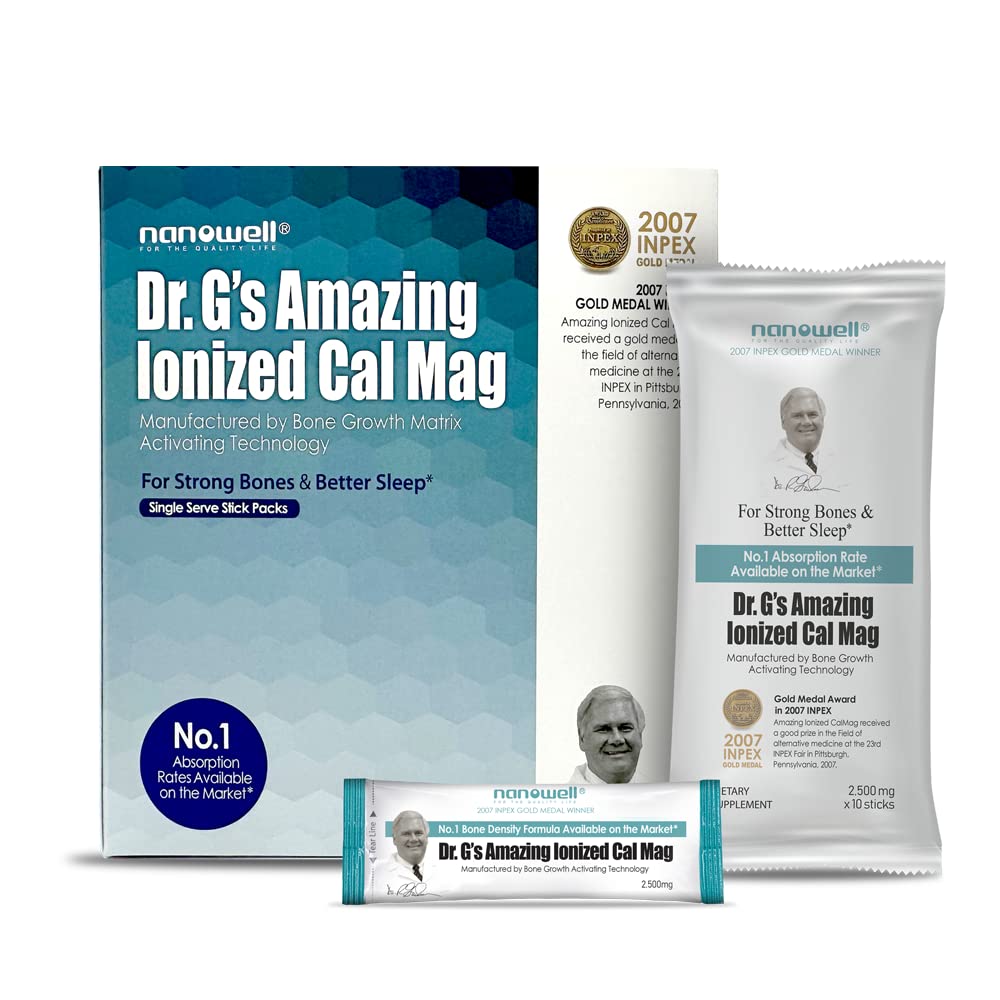 NANOWELL Dr. G's Amazing Ionized Cal Mag Powder, 5.29 Ounce