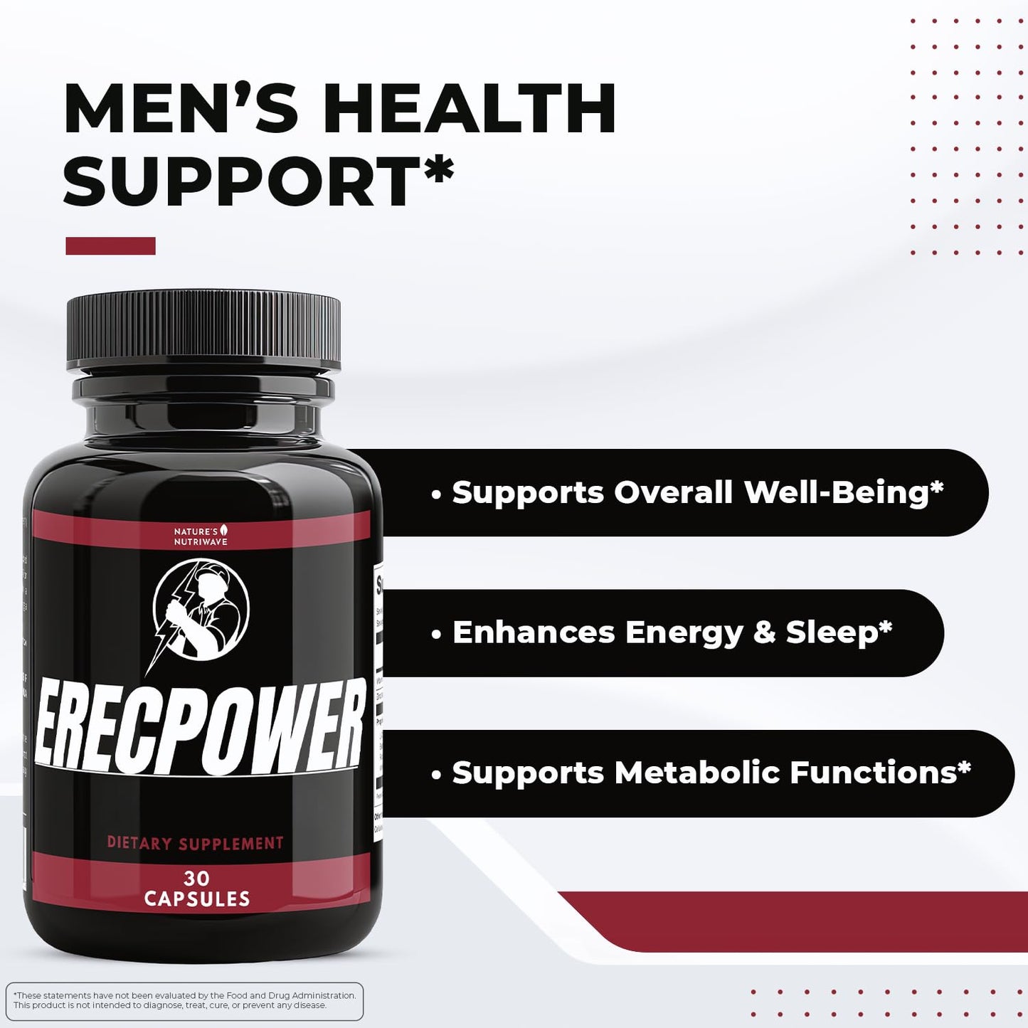 Nature’s NutriWave ErecPower Capsules, 90 Count
