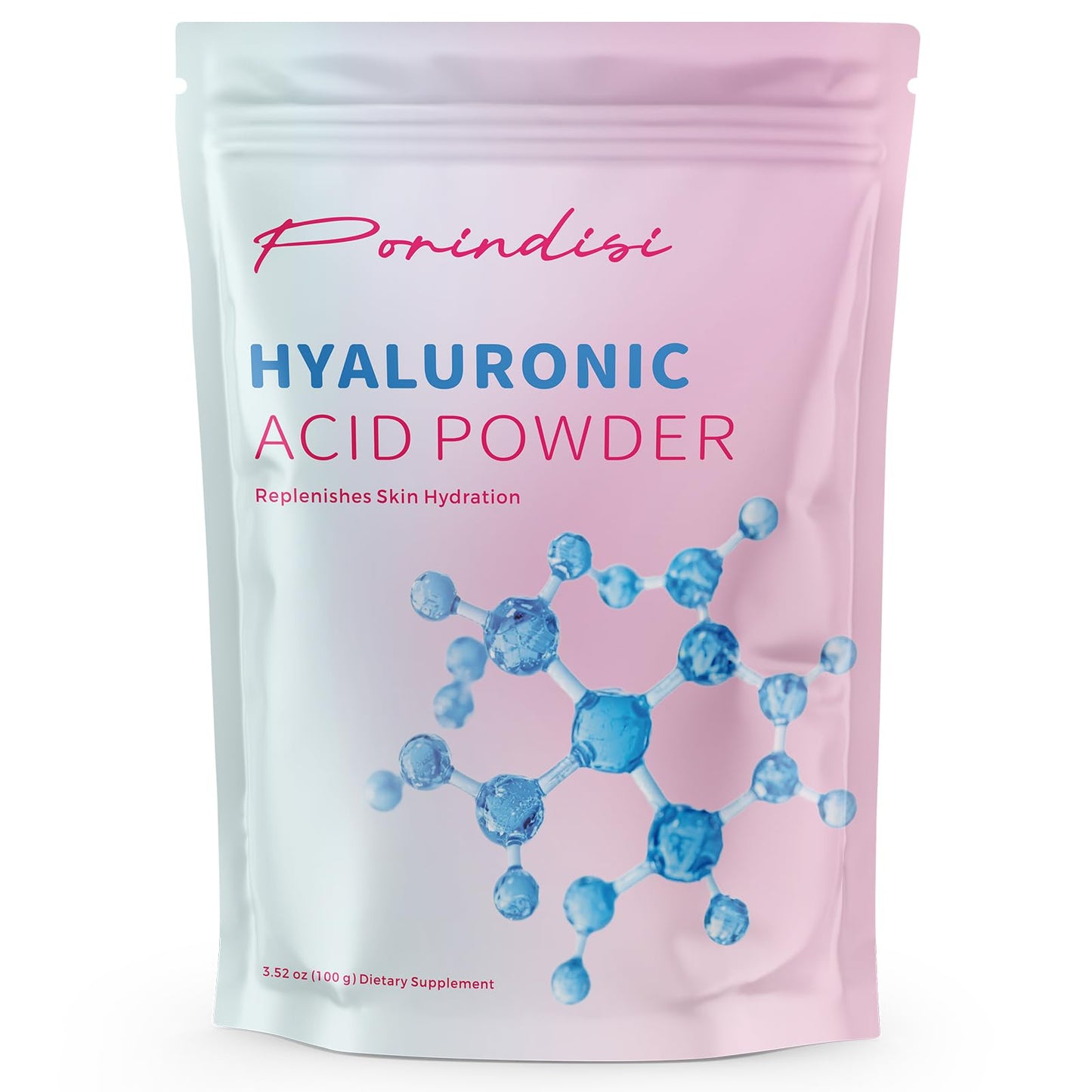 Porindisi Pure Hyaluronic Acid Powder, 3.52 oz