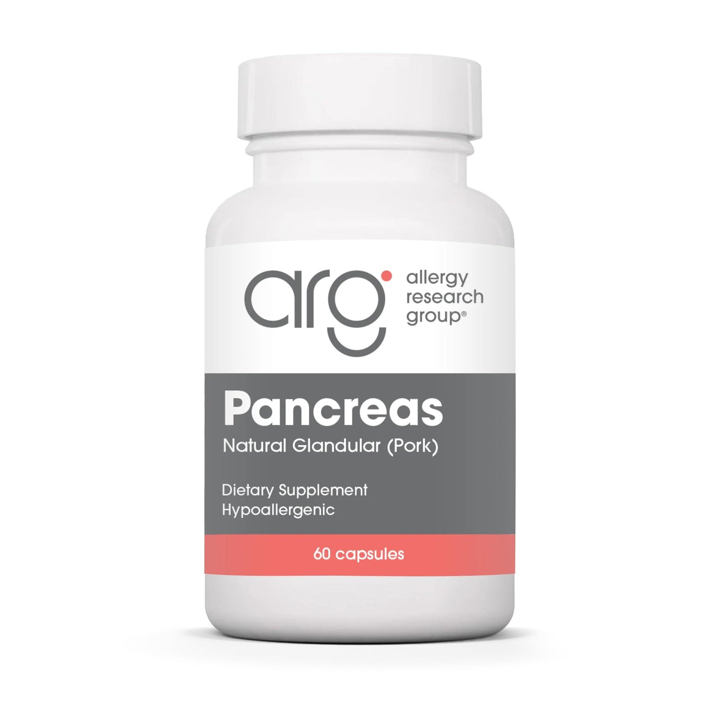 Allergy Research Group Pancreas Natural Glandular 60 Capsules