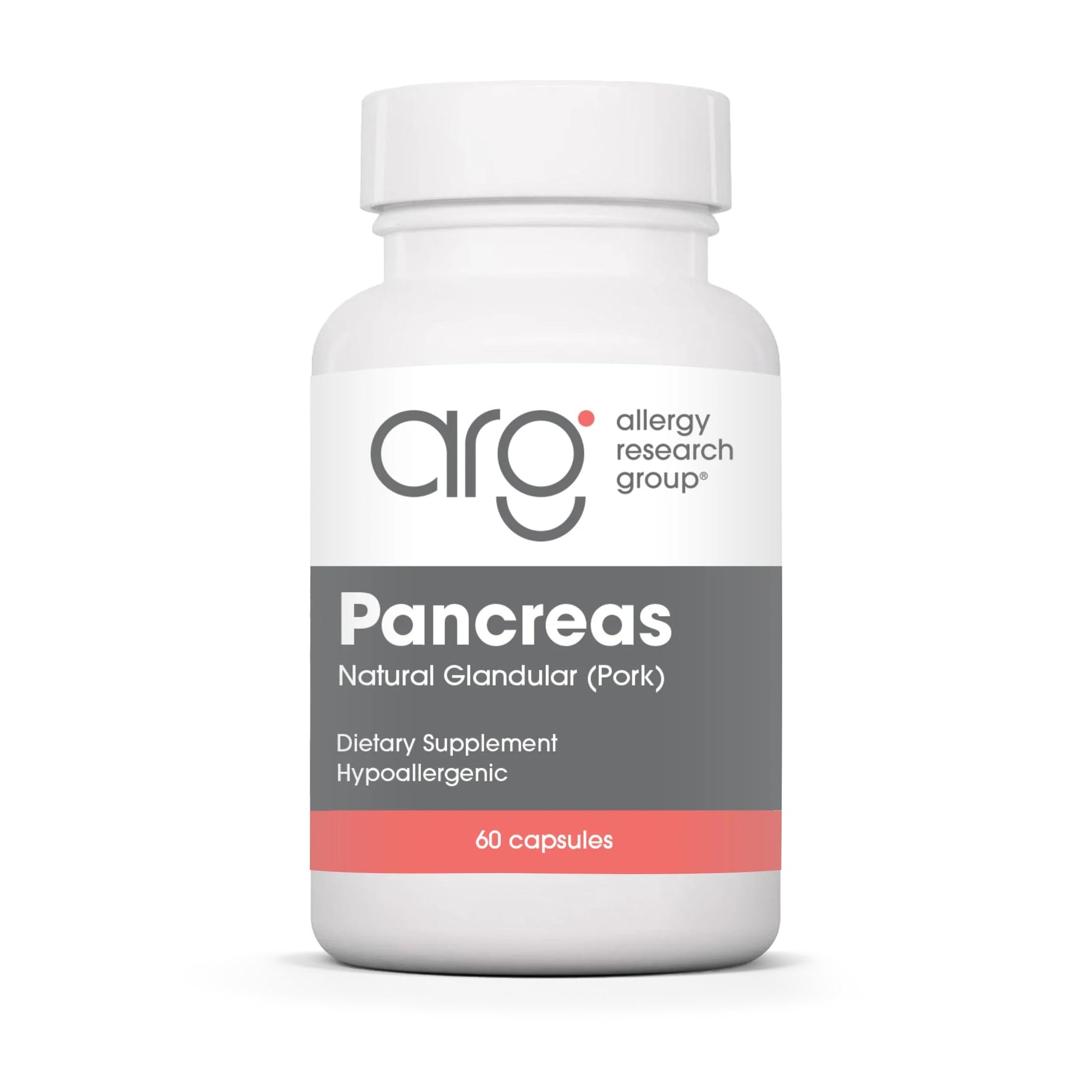 Allergy Research Group Pancreas Natural Glandular 60 Capsules