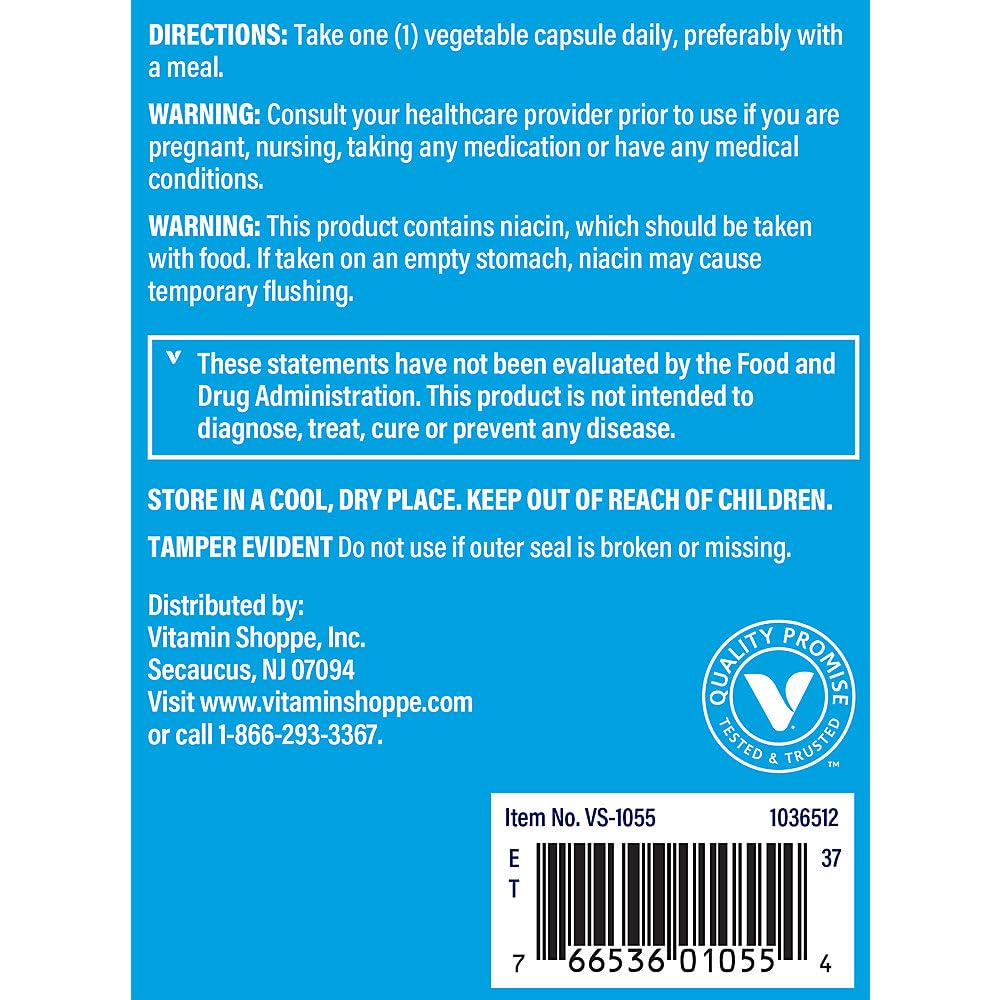 The Vitamin Shoppe B-Complex 100 - Complete B Vitamin Formula Vegetarian Capsules 300