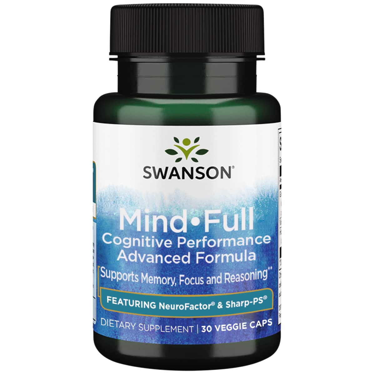Swanson MindFull Cognitive Performance Advanced Formula Capsules, 30 Count