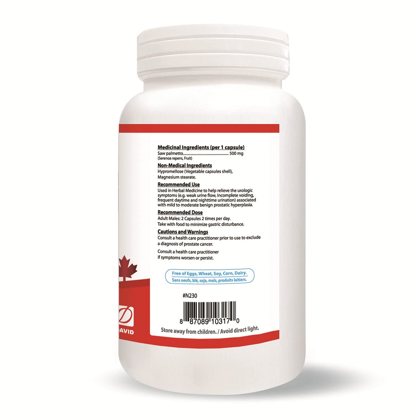 Nutridom Saw Palmetto 500mg Capsules, 120 Count