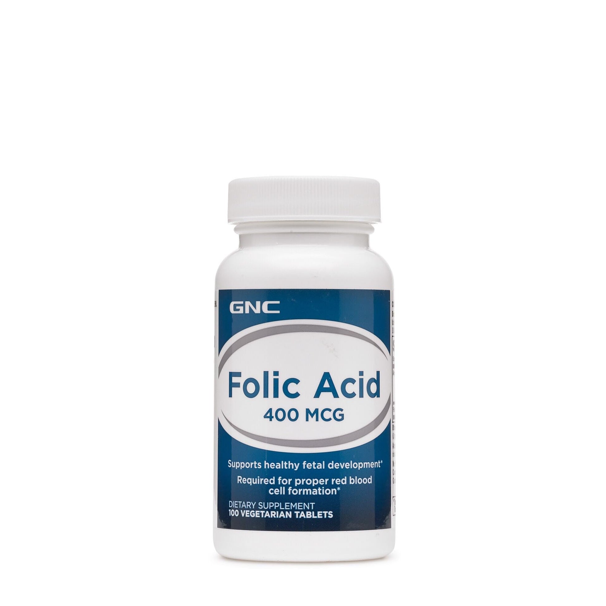 GNC Folic Acid 400 mcg Tablet, 100 Tablets