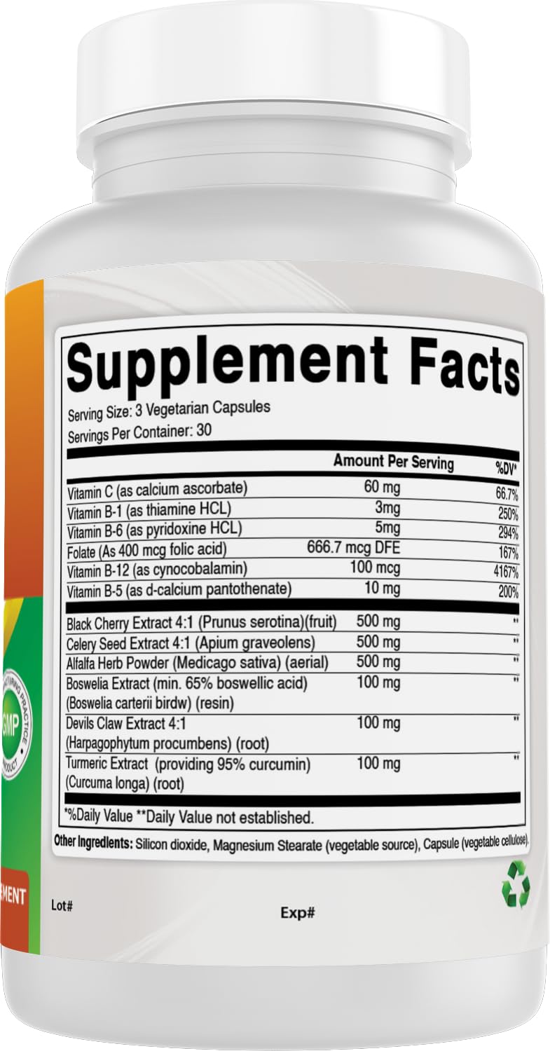 Best Naturals Uric Acid Cleanse Vitamins for Men and Women, 90 Capsules