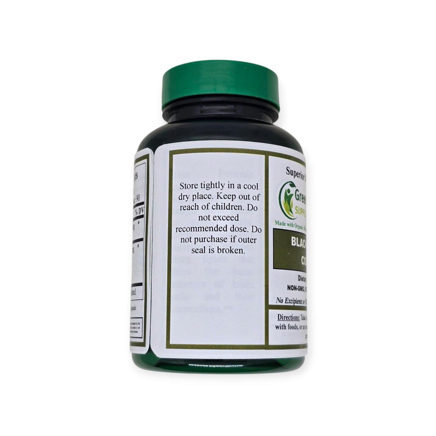Green Organic Supplements Black Cohosh 90 Capsules