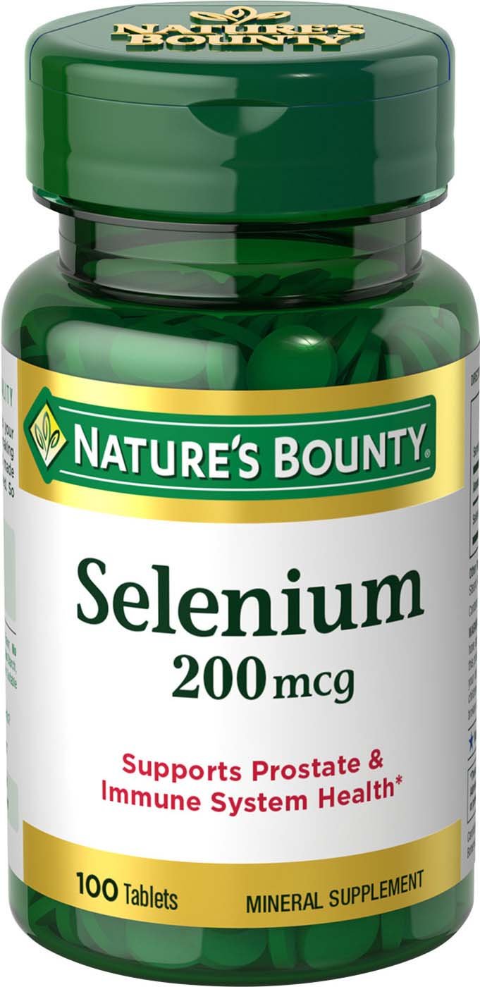 Nature's Bounty Selenium 200 mcg Tablets, 100 Count