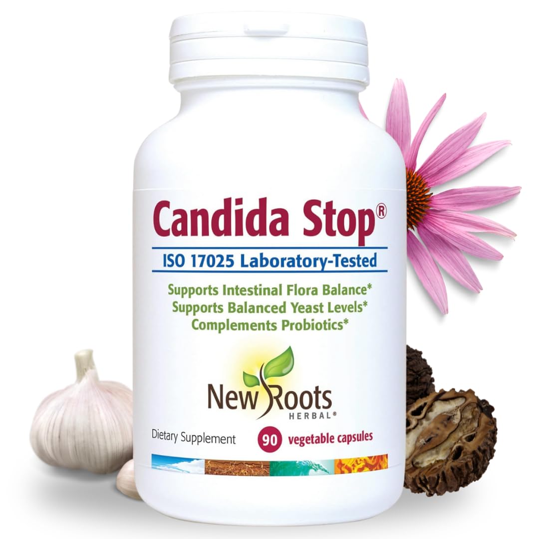 New Roots Herbal Candida Cleanse Detox Supplement Capsule, 90 Capsules