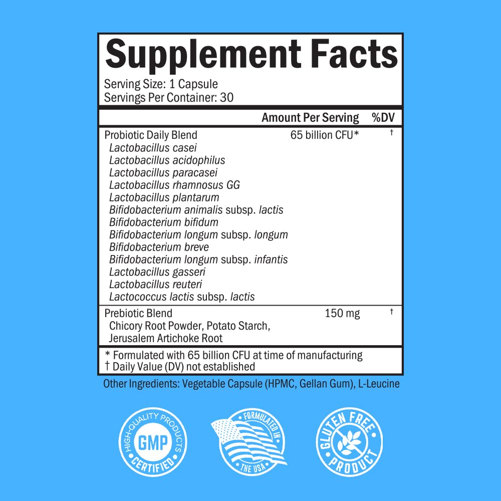 BioSchwartz Daily Multivitamin for Women Capsules with 65 Billion CFU Daily Probiotic Supplement, 90 Count