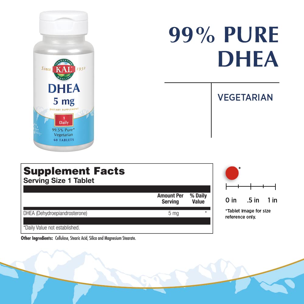 KAL DHEA 5 mg Tablets, 60 Tablets