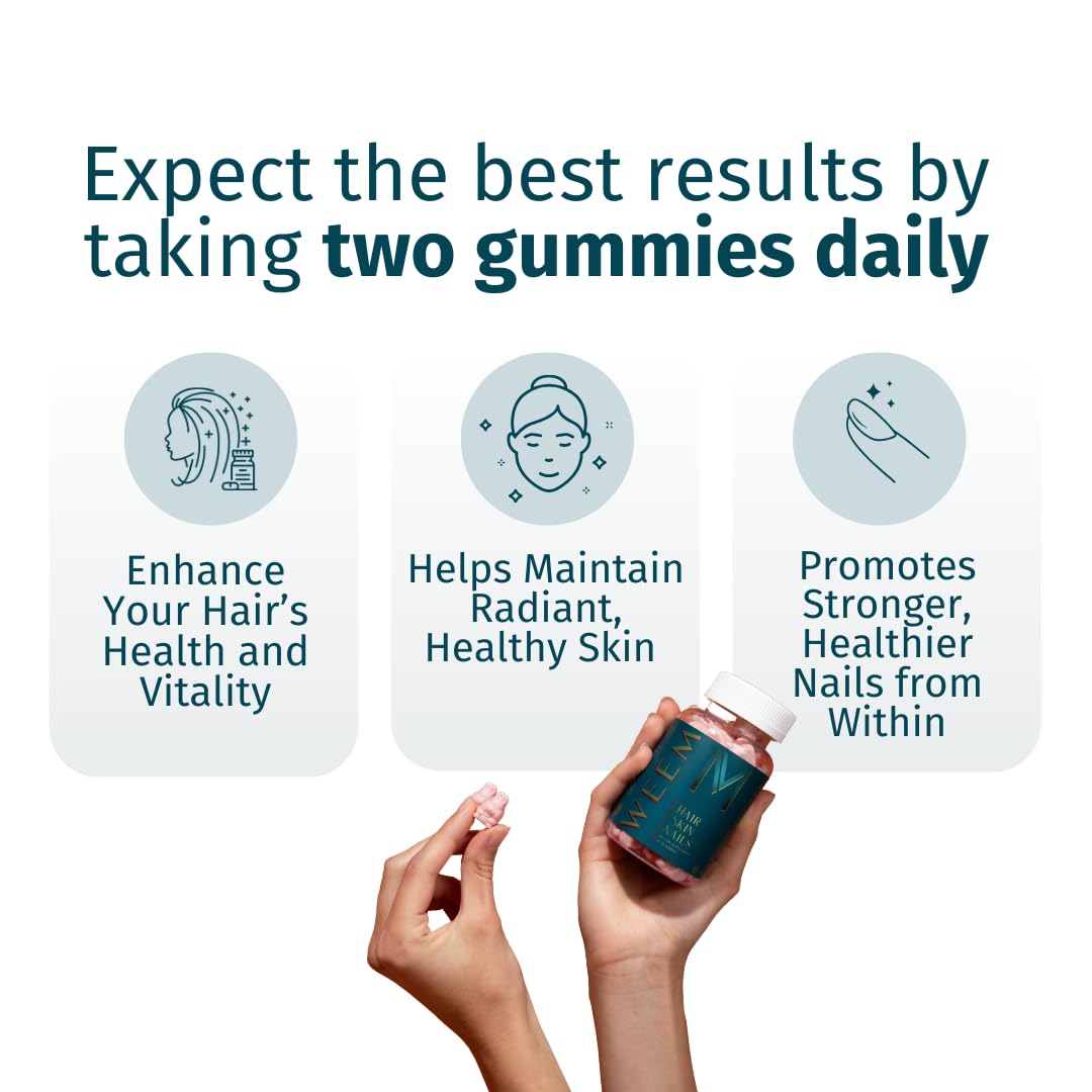 WEEM Hair Skin and Nails 60 Gummies