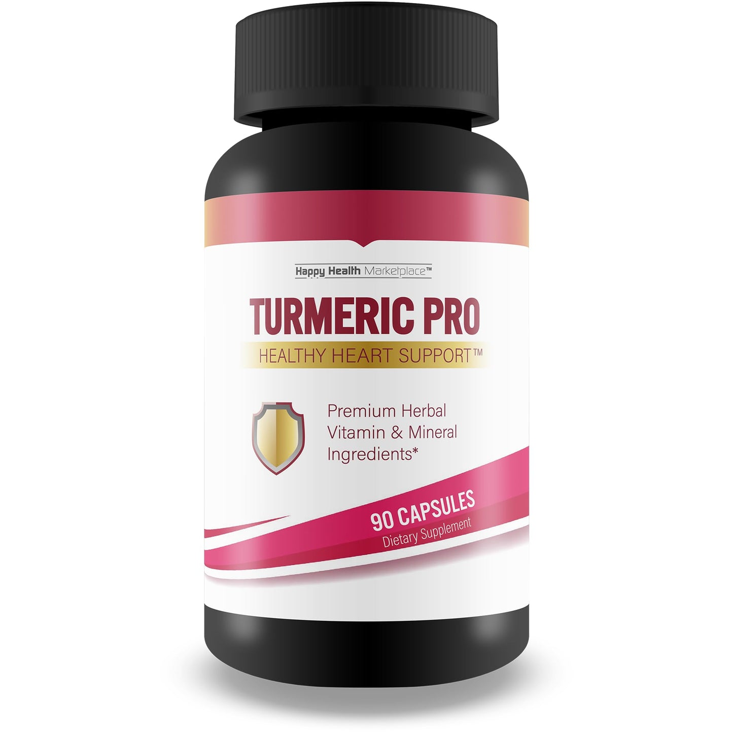Happy Health Marketplace Gold Turmeric Pro Turmeric Curcumin Capsules, 90 Count