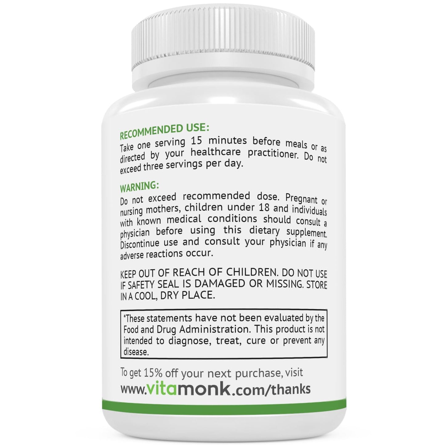 VitaMonk Histamine Blocker for Histamine Intolerance HistaResist - DAO Enzyme Supplement, 60 Capsules