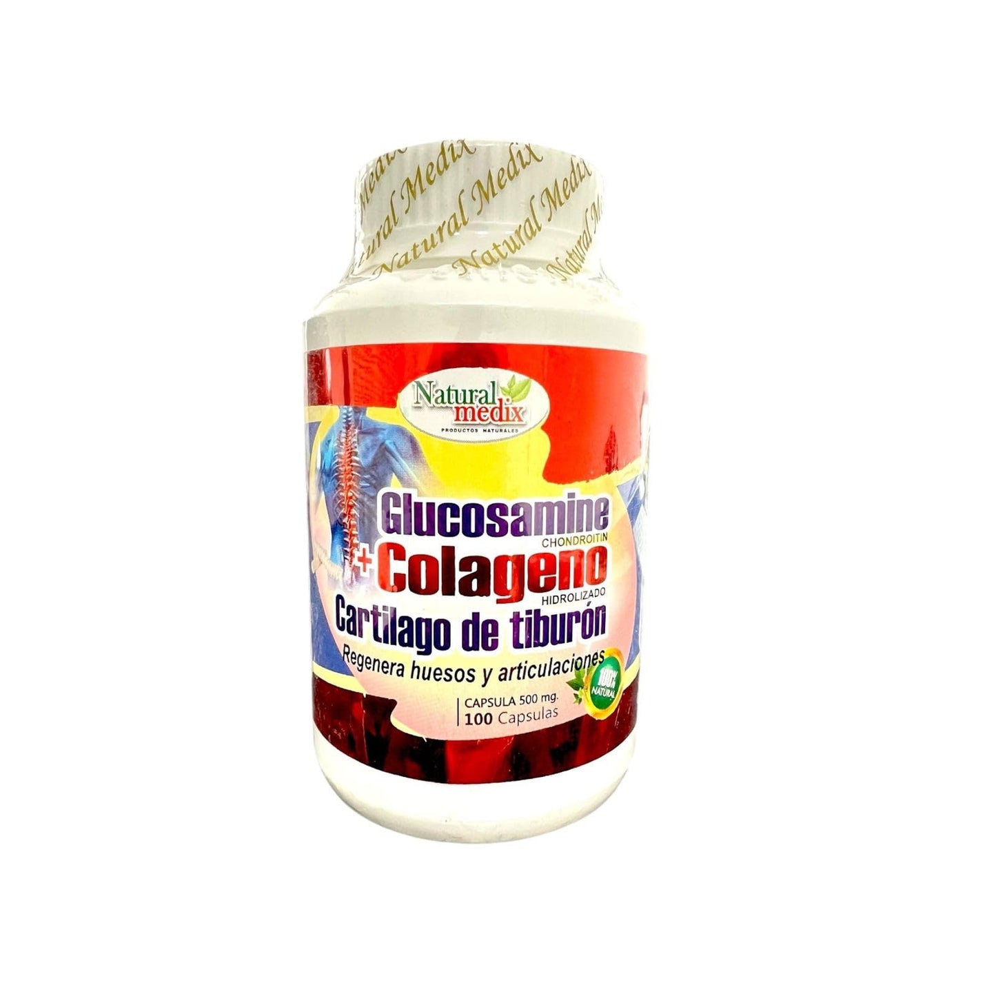 Natural medix Glucosamine Chondroitin + Hydrolyzed Collagen + Cartilage Complex Capsule, 1 Count