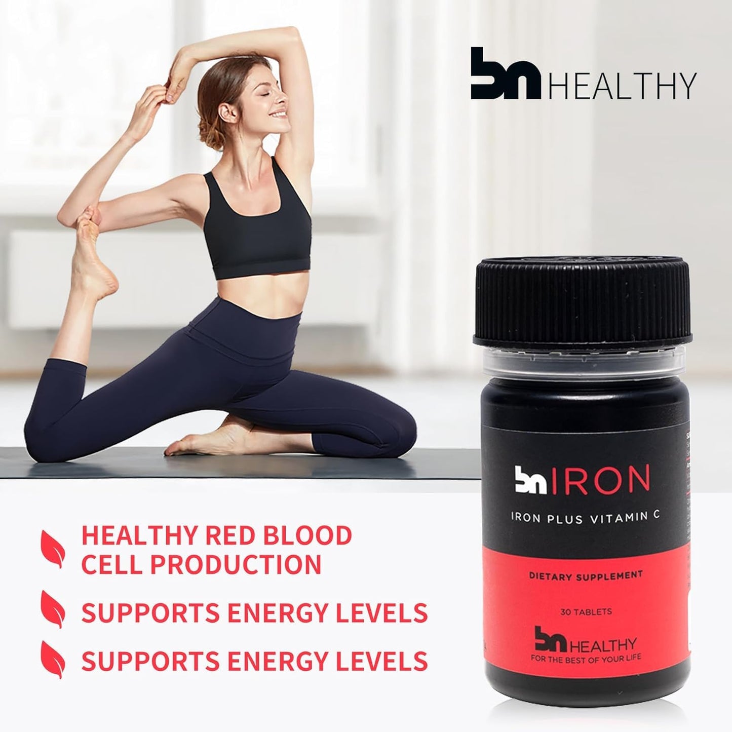 BNHealthy Iron & Vitamin C Tablets 120