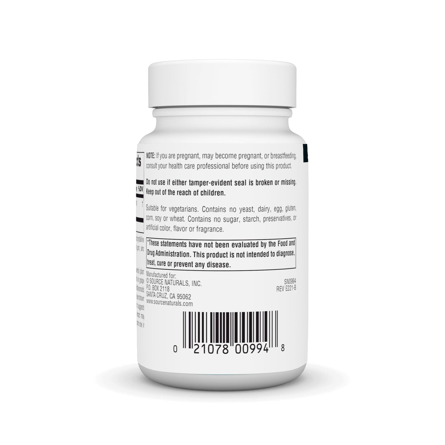 Source Naturals Grape Seed Extract Proanthodyn 100 mg Tablet, 120 Tablets