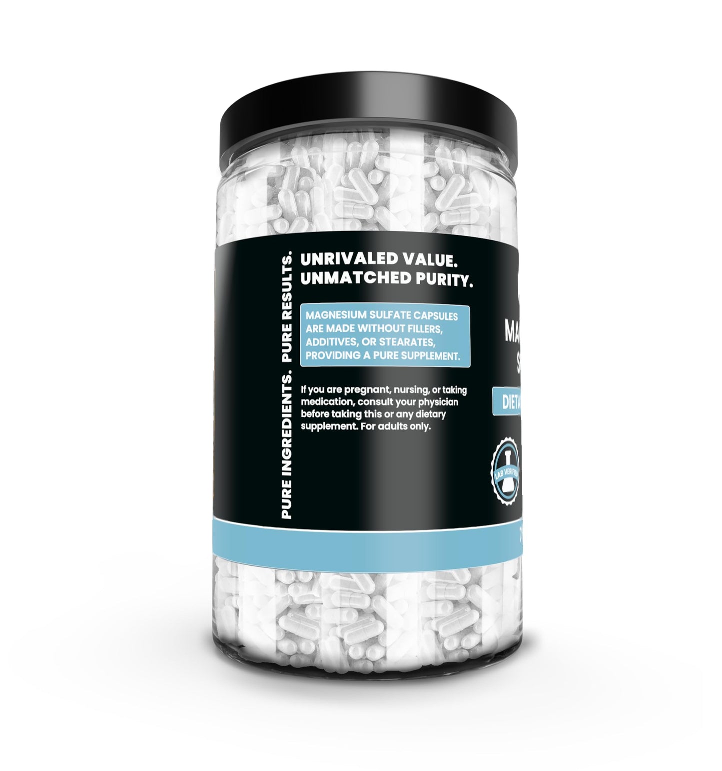 Pure Original Ingredients Magnesium Sulfate Capsules 730 Count