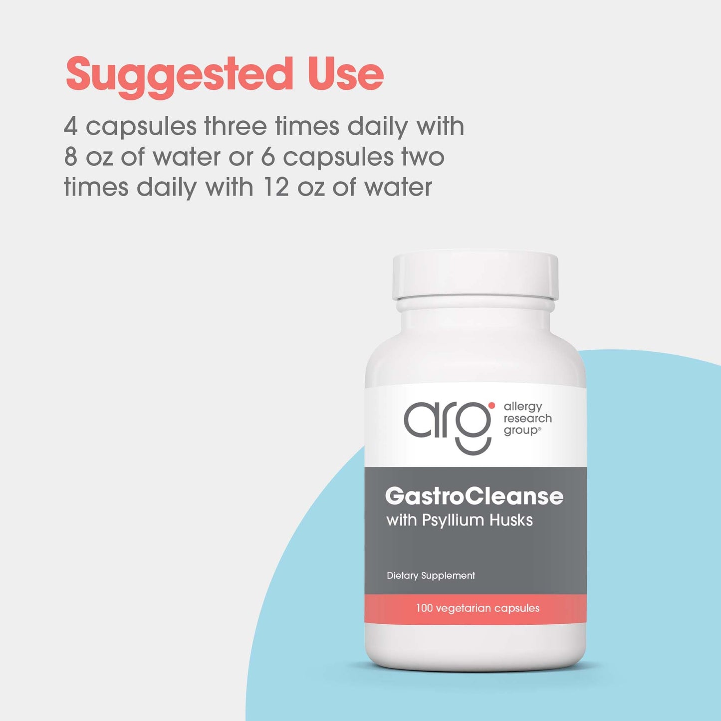 Allergy Research Group Gastro Cleanse Supplement Capsule, 100 Count