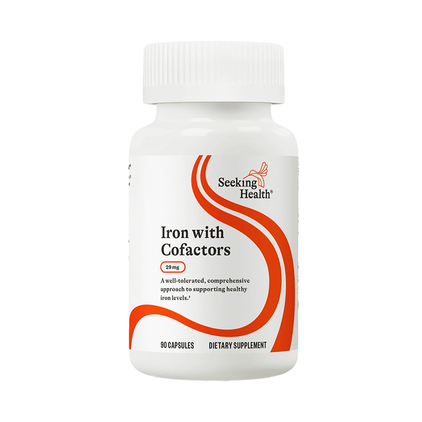 Seeking Health Iron with Cofactors Ferrochel Ferrous Bisglycinate, 90 Capsules