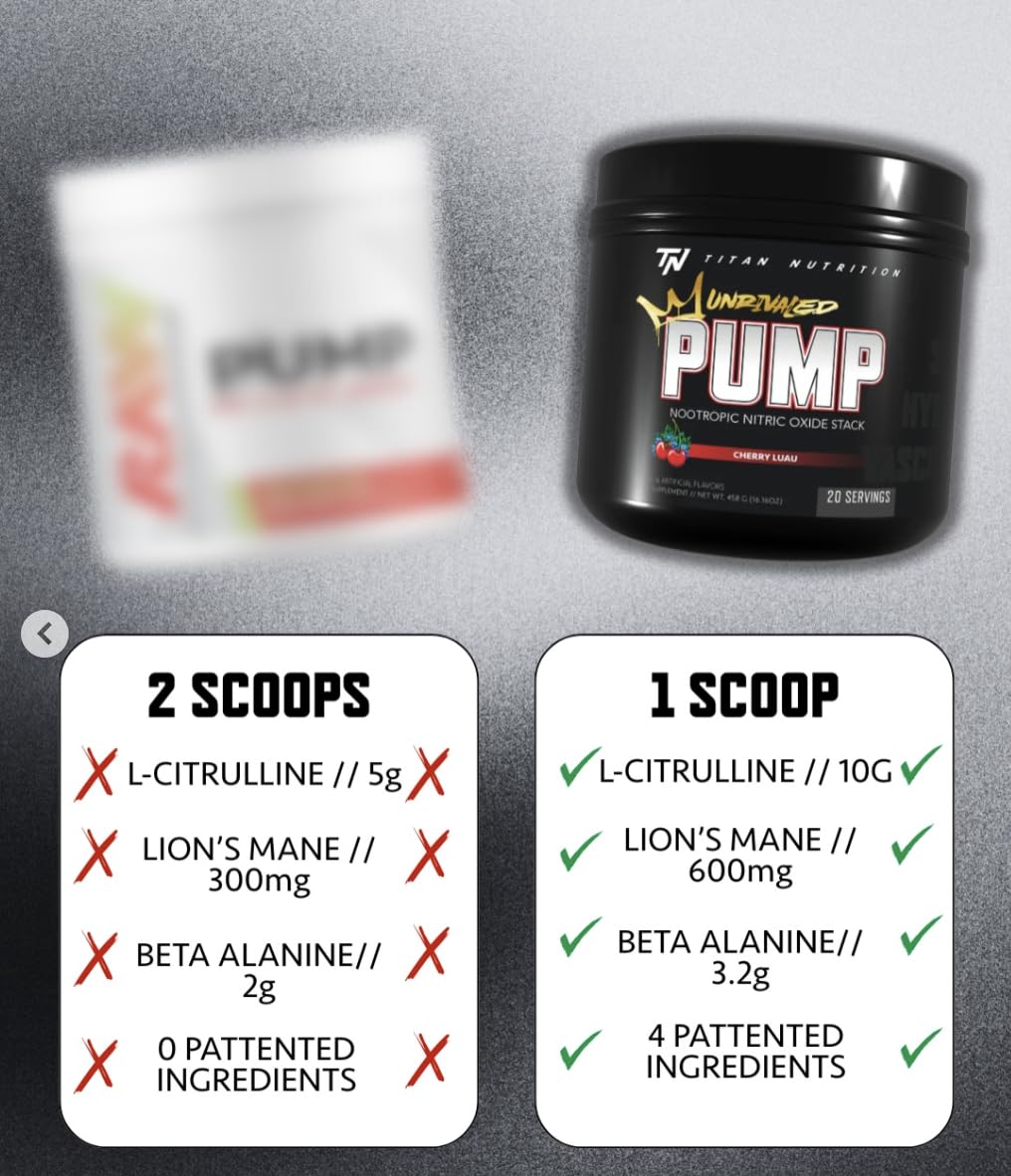 Titan Nutrition Pump Unrivaled Powder 9 oz