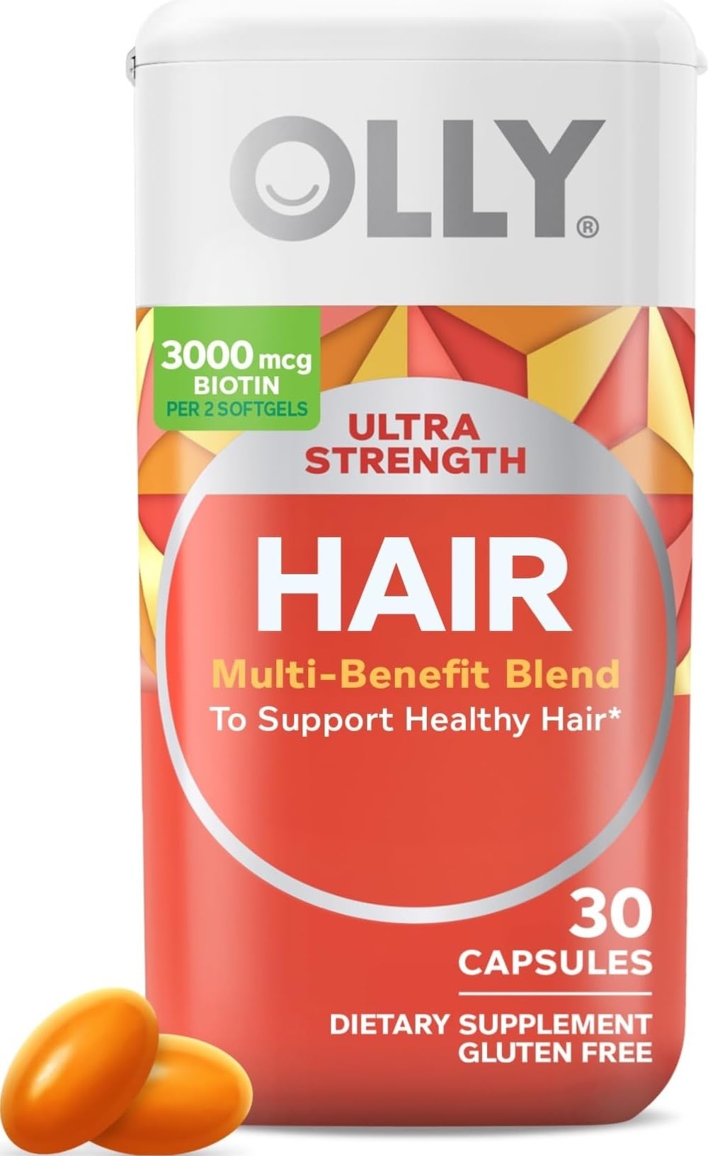 OLLY Ultra Strength Hair Caplets, 30