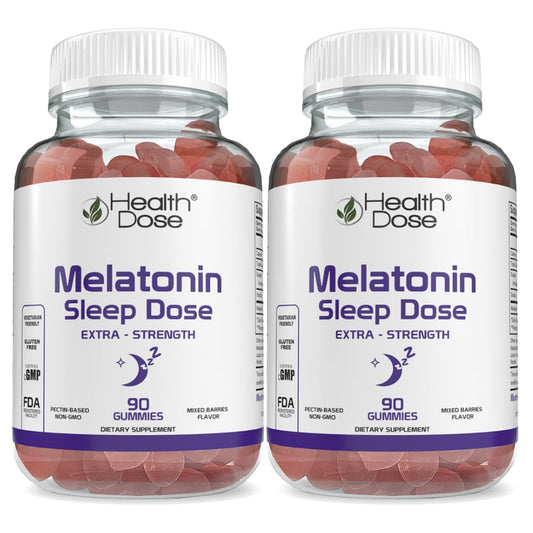 Health Dose Melatonin 6 mg Extra Strength Gummy, 180 Gummies
