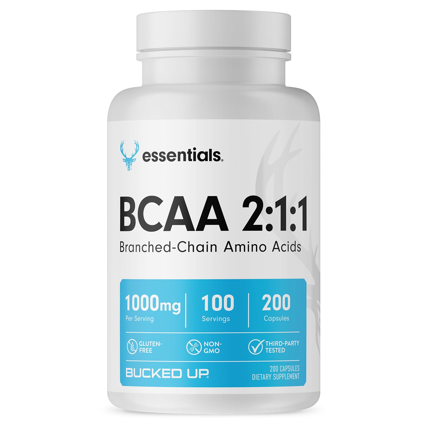 Bucked Up BCAA 2:1:1 Capsules, 200 Capsules