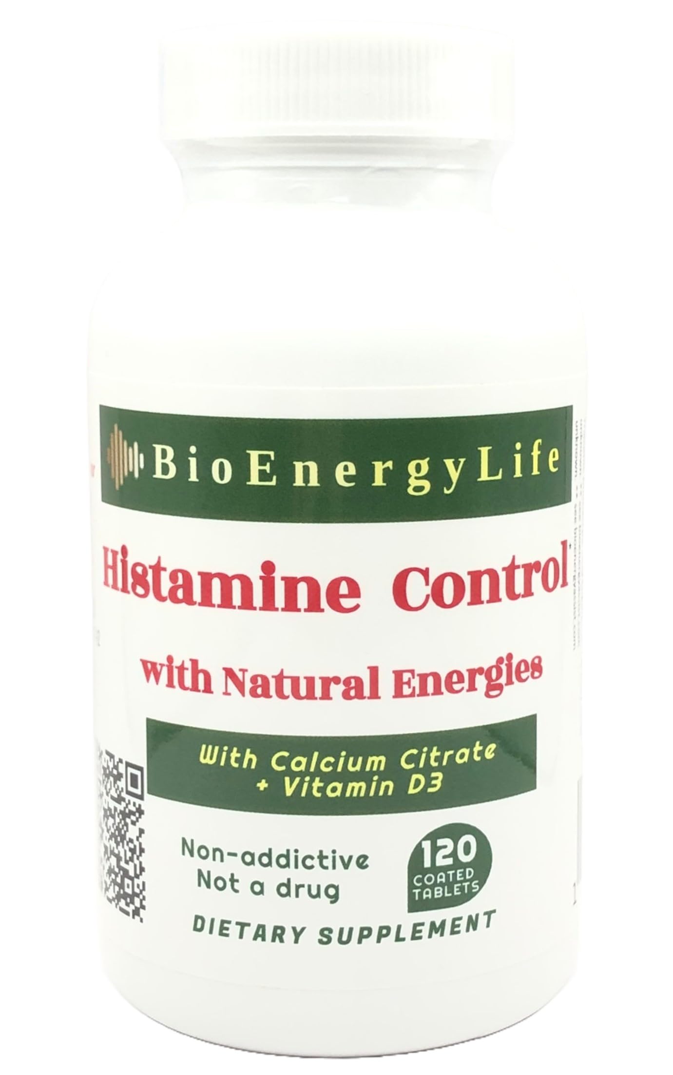 BioEnergyLife Histamine Control with Natural Energies Tablet, 120 Tablets