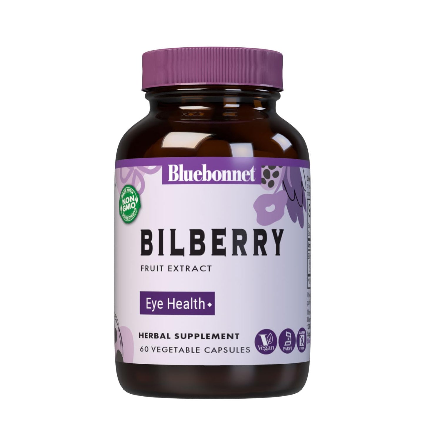 BlueBonnet Bilberry Fruit Extract Supplement 60 Capsules